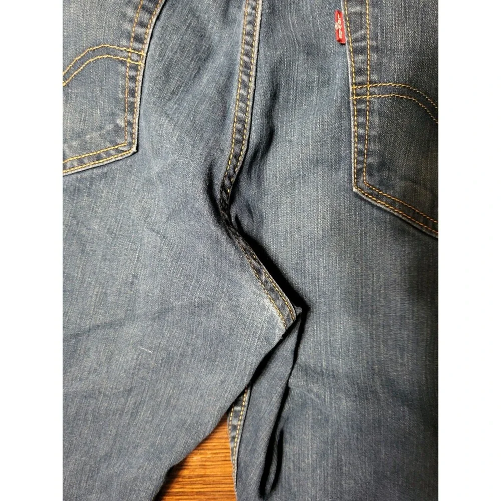 Levi's 514 Straight Fit Jeans Men's W34 L30 Midnight Wash Blue Denim 00514-0403